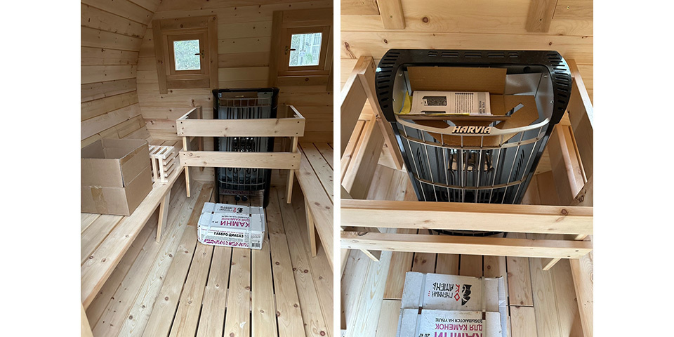 ジーアンザイ・レジャーホテル施工実例・静岡県沼津市　住宅庭にバレル設置